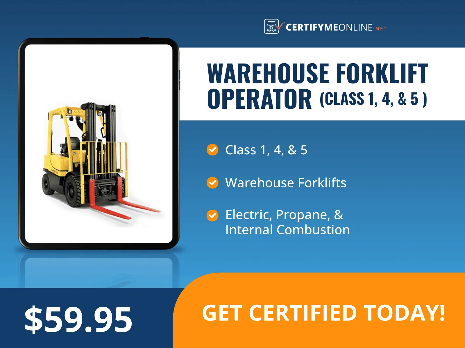 Warehouse Forklift Operator (Class 1, 4, & 5 ) CMO