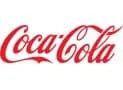 A Coca Cola logo on a white background.