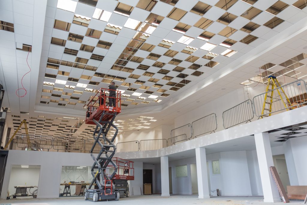 Aerial work platforms can be used indoors