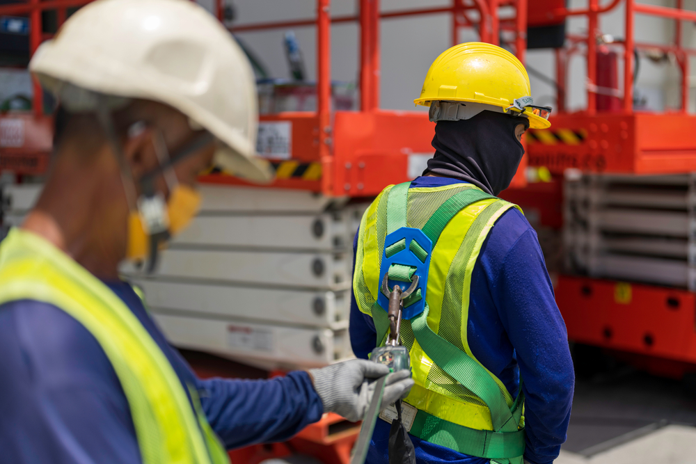 scissor lift harness