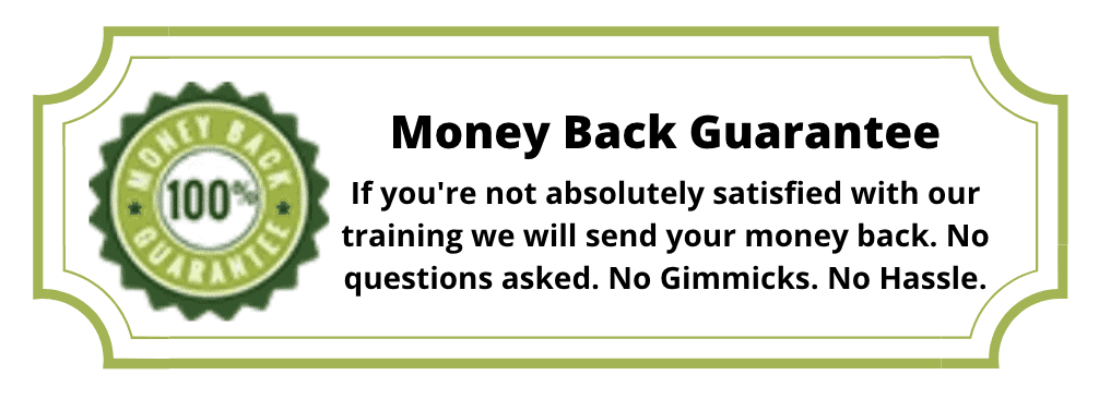 Money back guarantee.