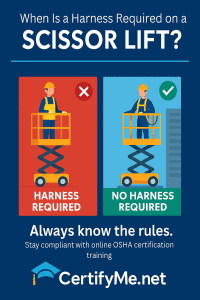 Scissor Lift Harness Requirements: When They Are Needed